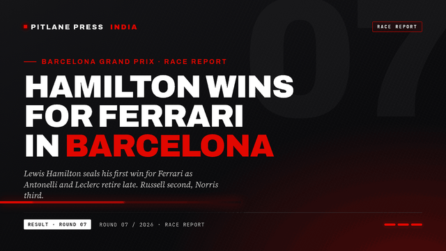 Lewis Hamilton wins the 2026 Barcelona Grand Prix - his first for Ferrari