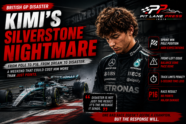 The Crack in the Aura: Why Kimi Antonelli’s Silverstone Meltdown Changes Everything